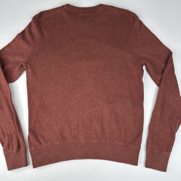 Fatherly Women's Brown Crewneck Cashmere Cotton Long Sleeve Knit Sweater S/C36.9 - Picture 6 of 13